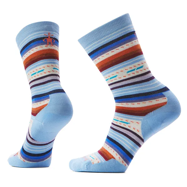 SMARTWOOL SMARTWOOL Everyday Margarita Crew Socks N75 SERENE BLUE