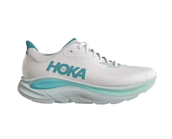 Hoka Women's Clifton 10 WTCL White / Cielo Blue