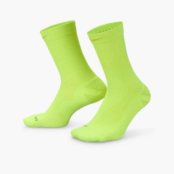 Nike U NIKE Lightweight Run Crew Socks 702 VOLT